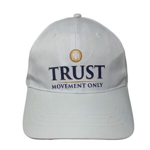 Trust Movement Only Strapback Hat White Adult Adjustable W/Tags